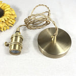 Clear Glass Knob Switch LED Pendant Light Fixture: Modern Nordic Hanging Chandelier