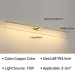 Slim Wall Sconce Lamps: Bathroom Bedroom Bedside Ceiling Light for Corridor