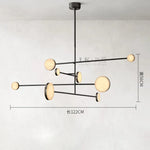Copper Marble LED Chandelier for Dining Room & Kitchen