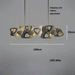 LED Crystal Chandelier - Modern Designer Indoor Lighting for Living and Dining Room