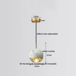 LED Marble Pendant Lamp: Modern Luxury Hanging Light for Home, Restaurant & Bedroom