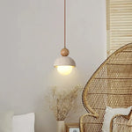 Yellow Travertine LED Pendant Light for Modern Home Decor