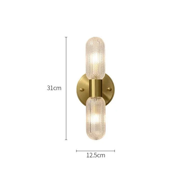 Palermo 12" Brass Wall Light Sconce