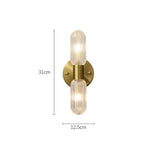 Palermo 12" Brass Wall Light Sconce