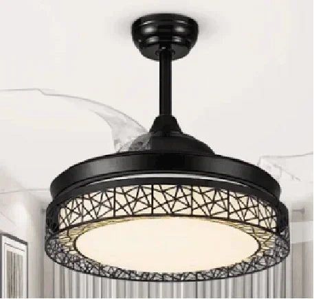 Copper Ceiling Fan Lights Remote Control 36/42inch Gold Fan Lamps