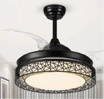 Copper Ceiling Fan Lights Remote Control 36/42inch Gold Fan Lamps