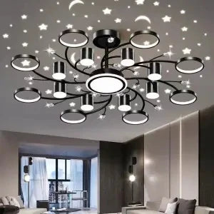 Nordic Starry Sky Dimmable LED Ceiling Chandelier for Home Decor Lighting