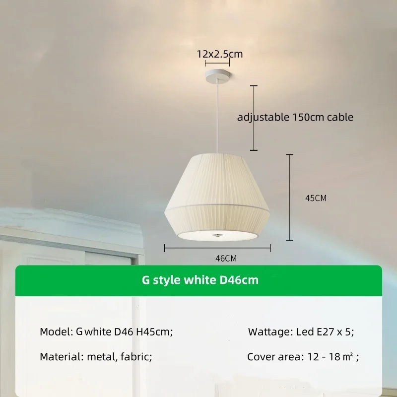 Modern Minimalist E27 LED Pendant Chandelier for Dining Room and Bar