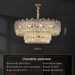 Luxury Crystal Chandelier Modern Simple Dining Room Bedroom Light