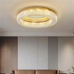 Modern K9 Crystals Dimmable LED Ceiling Light - Art Decor Luminarias