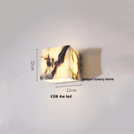 Afralia™ Bulgari Stone LED Wall Lights Outdoor Waterproof Bedside Lamp