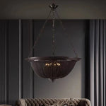 Black Aluminum Chain Tassel Pendant Lights - Dimmable Classic Chandelier