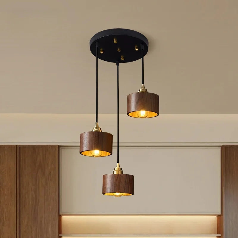 Wooden LED Pendant Lamp for Home & Commercial Spaces