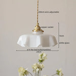 Yellow Glass LED Pendant Light: Modern Nordic Hanging Lamp for Dining Room & Kitchen