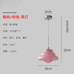 Cream Glass Pendant Lights LED G9 for Girl's Room & Kitchen