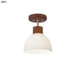 White Glass LED Ceiling Lamp Modern Living Room Bedroom Light