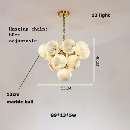 Pingpong G9 LED Chandelier Lighting for Living Room