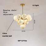 Pingpong G9 LED Chandelier Lighting for Living Room
