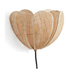 Afralia™ Wabi Sabi Rattan Wall Scones Minimalist Art Deco LED Lighting