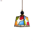 Afralia™ Peace Dove Tiffany Style LED Pendant Light Fixture Glass Hanging Lamp