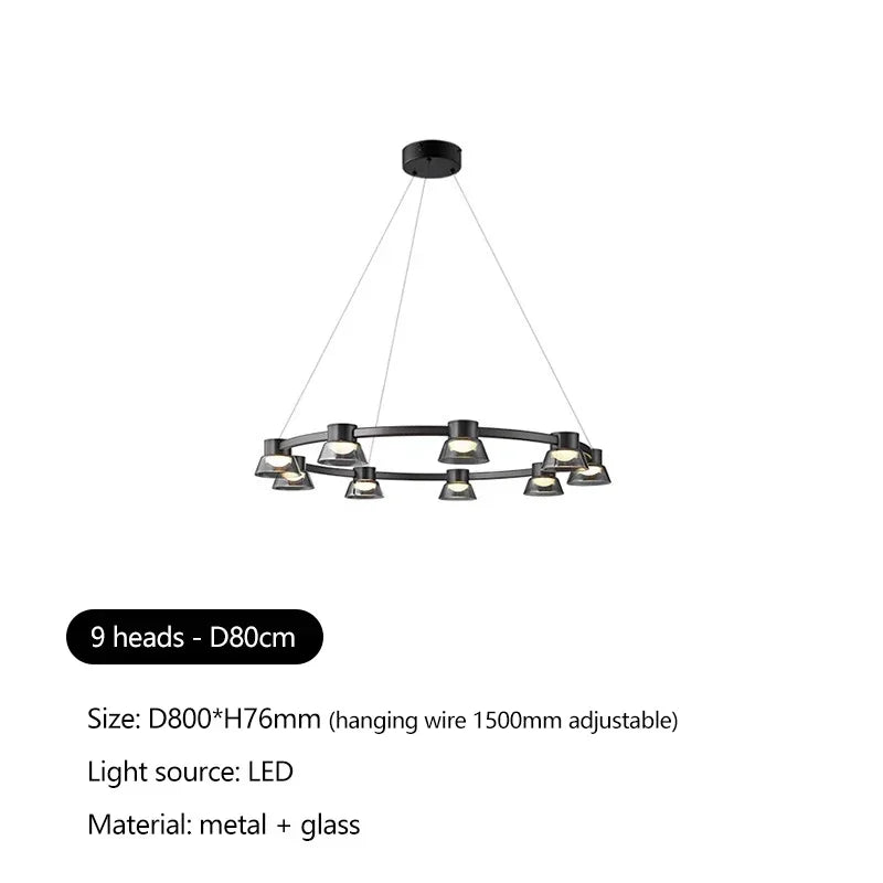 Modern Italian Design Chandelier Pendant Light for Living and Dining Room