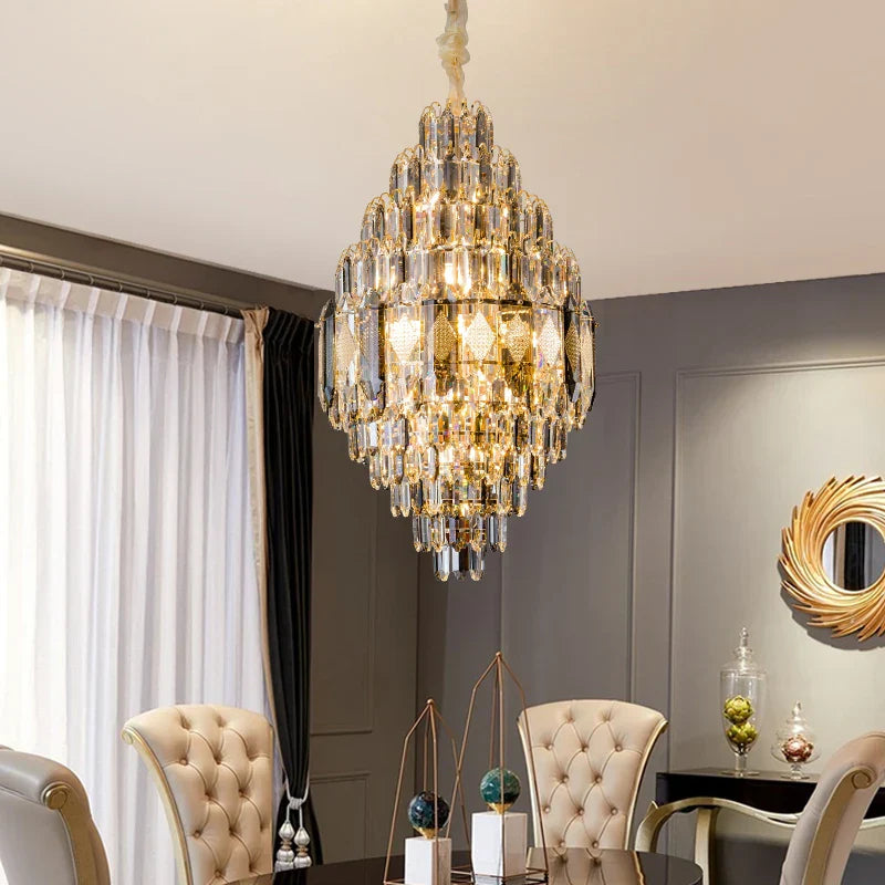 Crystal Chandelier - Luxe Light for Villa, Hotel & Building Project