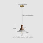 Vintage Glass LED Pendant Lights: Bedroom Living Room Hanging Lamp Lighting