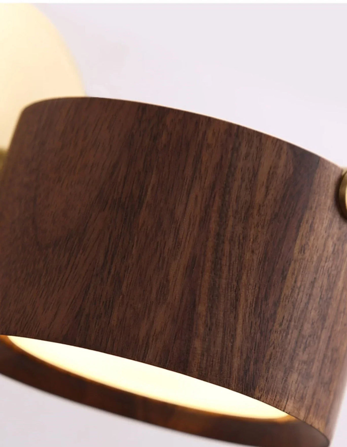LED Wood Base Wall Sconce Modern Art Light Fixture for Living Room & Bathroom