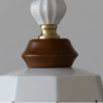 Afralia™ Copper Wood LED Pendant Light: Ceramic Modern Tassel Hanging Lamp