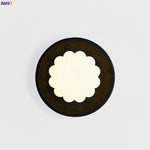 Afralia™ Pumpkin LED Wall Lamp Modern Black Travertine Living Room Stair Light