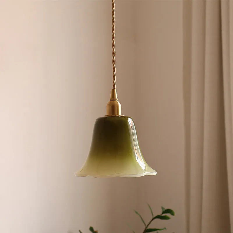 Glass Pendant Light E14 LED Hanging Lamp for Home Decor Living Room Bedroom.