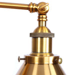 Afralia™ Industrial Vintage LED Wall Light Iron Gold 2 Heads Simple Lamparas De Pared.