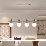 Modern LED Chandelier Glass Metal Health Eye Protect Living Room Light