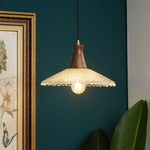 Vintage Glass LED Pendant Lights: Bedroom Living Room Hanging Lamp Lighting