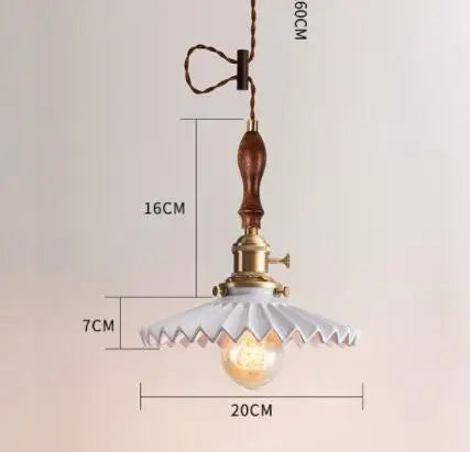 Blue Glass Pendant Lights for Bedroom Dinning Living Room