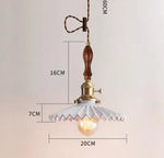 Blue Glass Pendant Lights for Bedroom Dinning Living Room