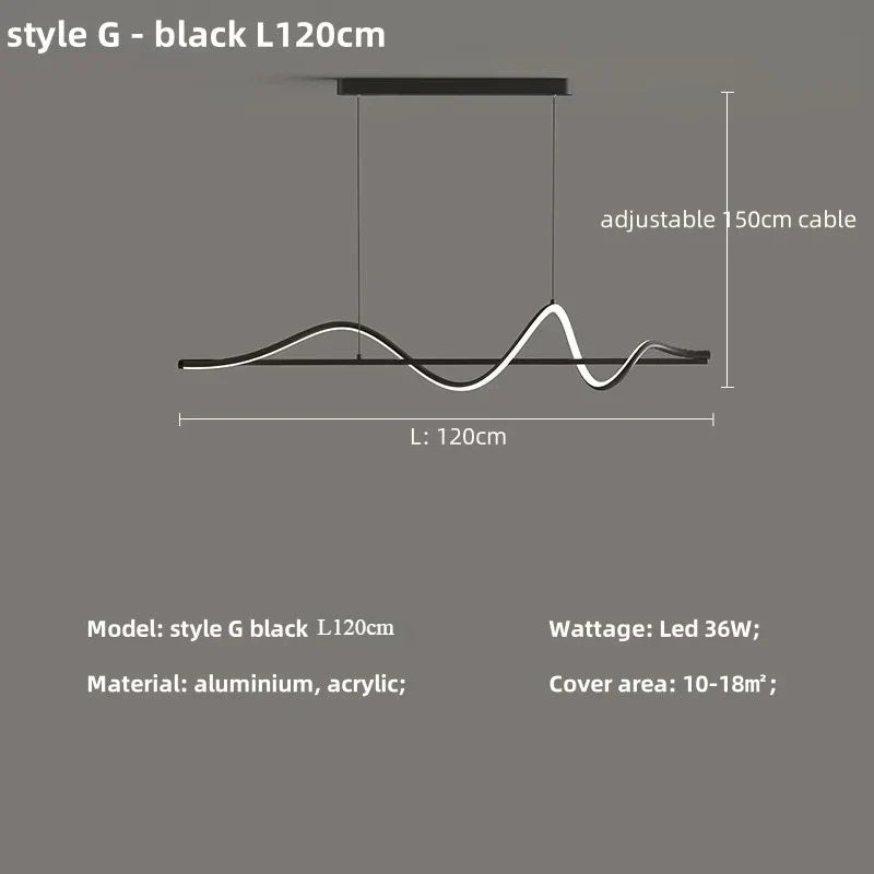 Afralia™ Minimalistic LED Pendant Light for Modern Dining Room Elegance