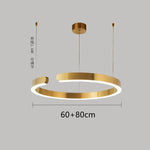 Nordic Ring LED Pendant Chandelier for Home Living Dining Kitchen Lighting