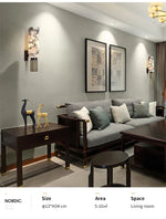 Copper Alabaster Wall Lamp: Post-Modern High-End Bedroom Lighting