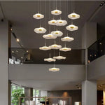 Modern Acrylic LED Pendant Chandelier for Living Dining Room Staircase Lighting