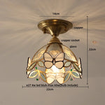 Modern Butterfly Glass Ceiling Light Fixture