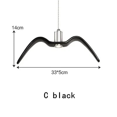 Seagull Resin LED Chandelier for Living Dining Room - Suspension Ceiling Light