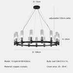 Crystal Chandelier Pendant Lights - Luxury LED Lighting for Living Room