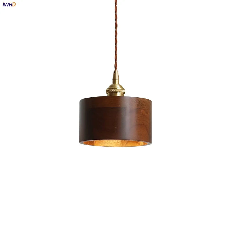 Nordic LED Pendant Lamp Copper Socket Adjustable Hanging Light