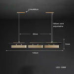 Nordic Gold Stainless Steel Chandelier for Modern Dining Table Decor