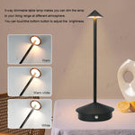 Pina Pro Rechargeable LED Touch Table Lamp for Dining, Hotel, Bar & Coffee