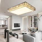 Modern Crystal LED Ceiling Chandelier for Living Room and Bedroom