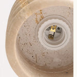 LED Wood Yellow Travertine Ceiling Light - Modern Style for Home Decor