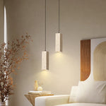 Travertine LED Pendant Lamp for Bar Bedroom Living Room Décor