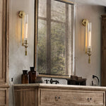 Nordic Iron Glass LED Wall Sconce Lamp for Luxury Living Room Bedroom Lighting